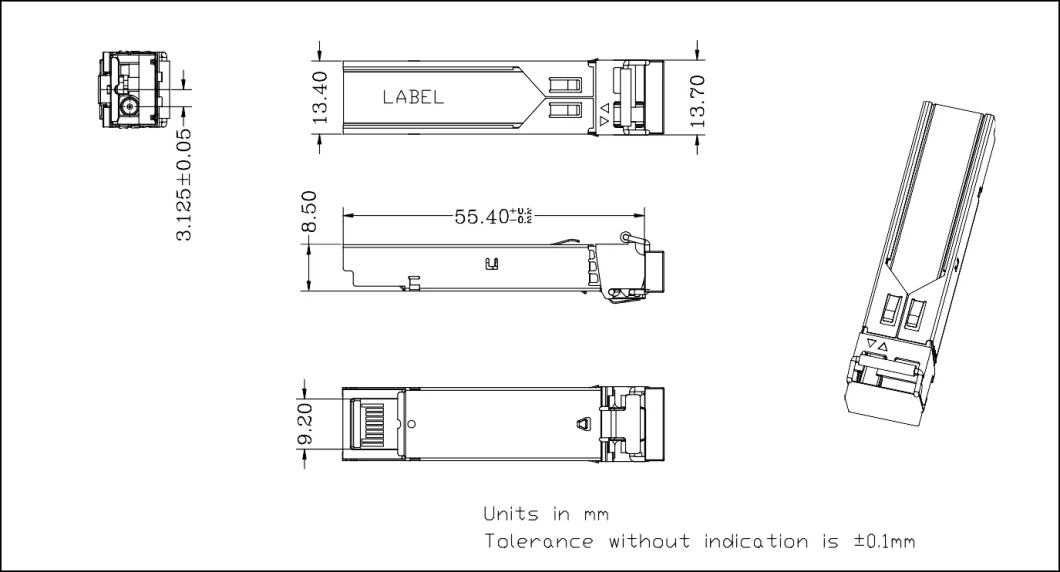 Compatible Cisco Systems Optical Modules Bidi SFP Simplex 1g 60km China Suppliers SFP