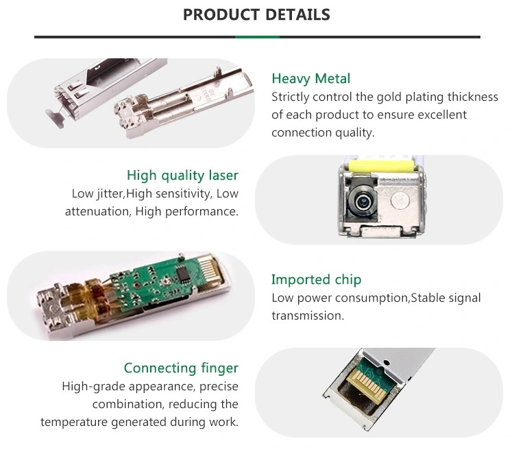 Generic Compatible 1000base-Bx Bidi SFP Sc Connector1550nm-Tx/1310nm-Rx 20km Dom Transceiver Module