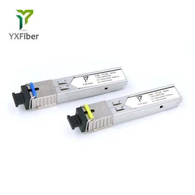 Genérico compatible 1000base-Bx Bidi SFP Sc Connector1550nm-Tx/1310nm-Rx 20km Módulo transceptor Dom