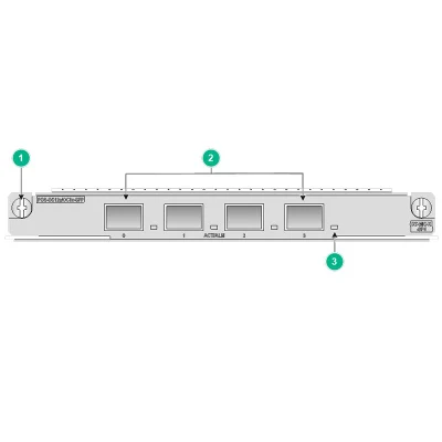 Módulo de interfaz 10ge un módulo de interfaz Mic-X-Sp4 proporciona cuatro puertos de fibra Tarjetas de interfaz Mic-X