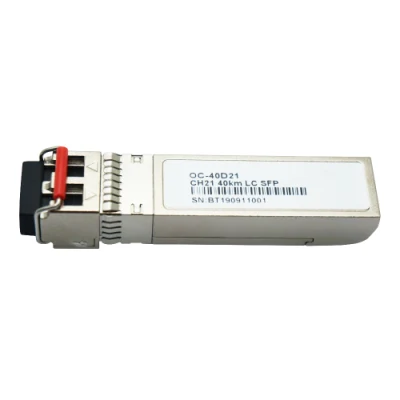 Módulo óptico 1.25g DWDM 120km C21-C60 SFP para equipos DWDM